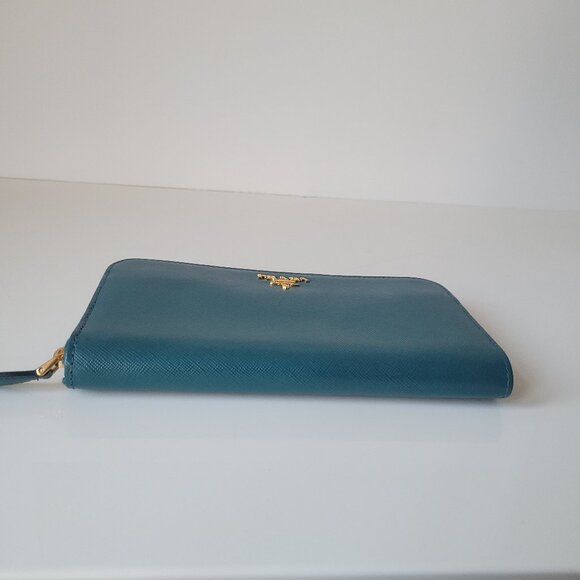 PRADA Saffiano Leather Zip-around Wallet - Picture 7 of 11